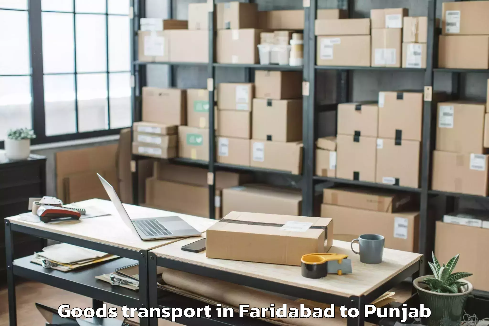 Affordable Faridabad to Balachaur Goods Transport